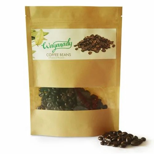 Wayanady roasted coffee beans retail pouch