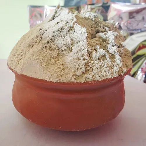 Wayanady green coffee powder in terracotta pot